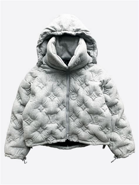 louis vuitton velour jacket blue|louis vuitton grey puffer jacket.